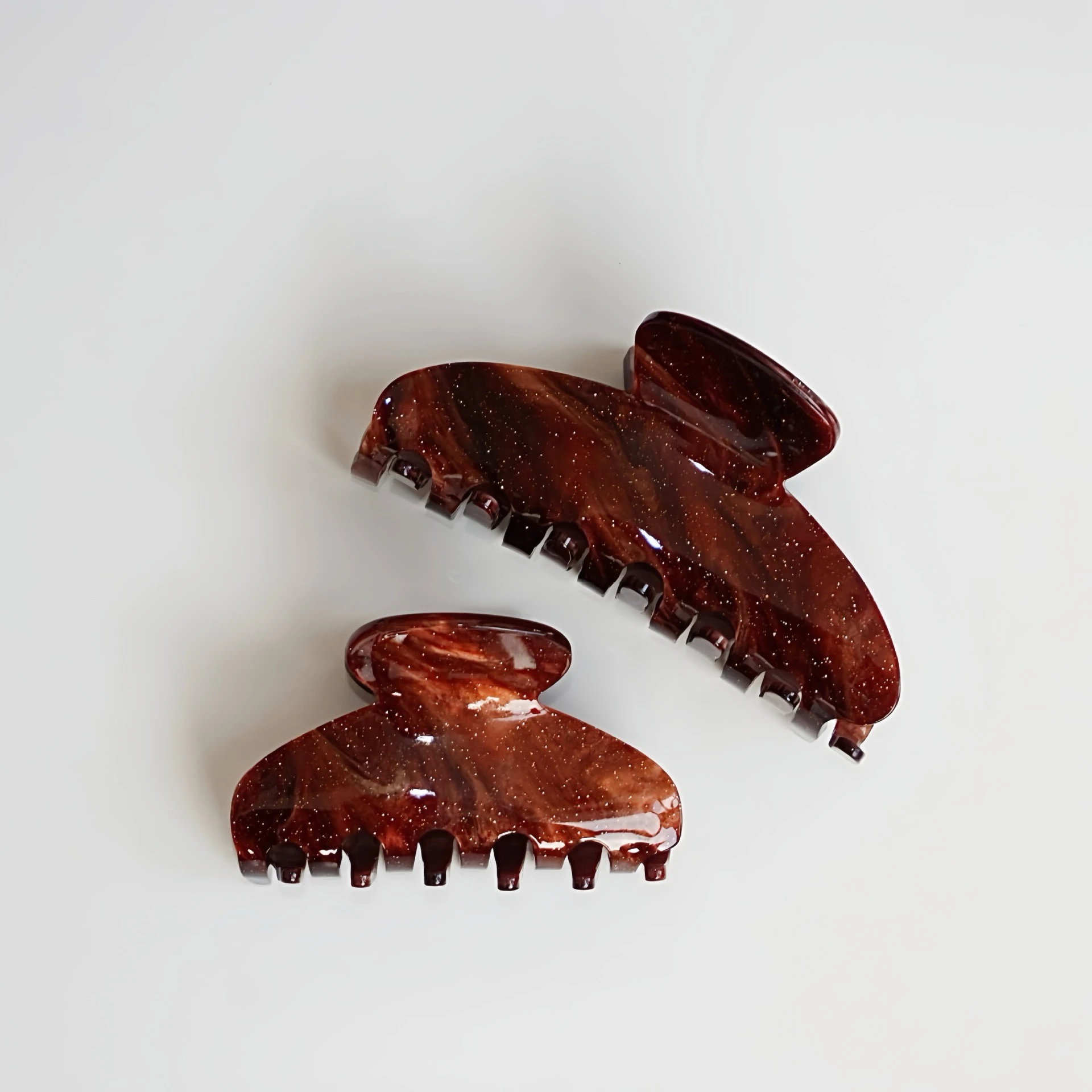 

Fashion Brown Red Color Astral Shiny Acetate Hair Clips Sweet Vintage Hair Clip for Women Girls Hair Accessories Headwear Gift