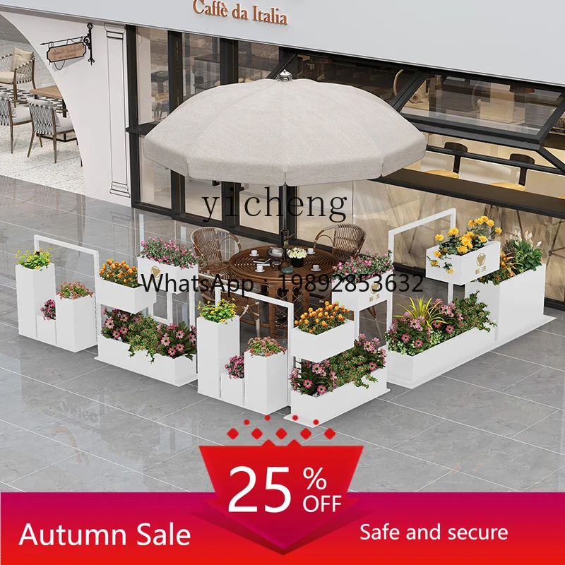 LYY Flower Box Combination Sales Department Cafe Garden Milk Tea Catering Store Indoor and Outdoor Flower Trough