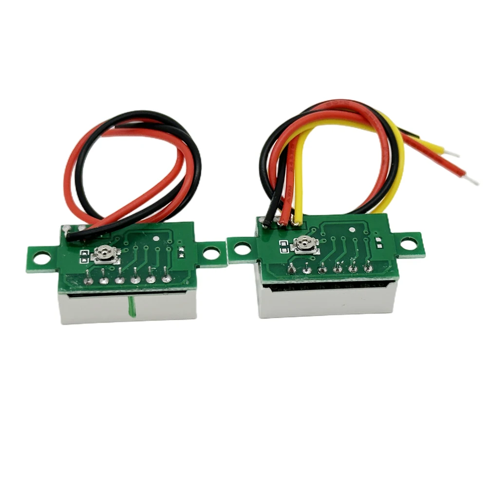 Mini 0.36 Inci DC 4-40V DC0-100V Voltmeter 2 Kabel 3 Kabel LED Motor Digital Voltmeter Tester Tampilan Digital Meter