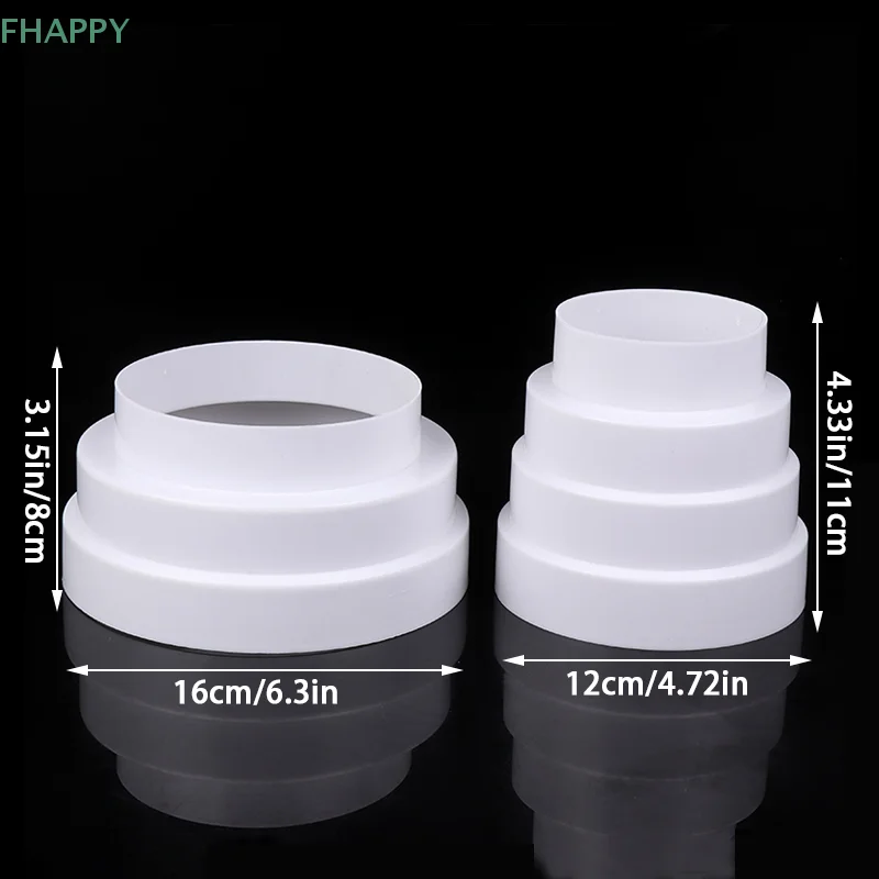 Duct Multi Reducer Extractor Fan Pipe Connector 80/100/110/120/150/160mm For Fan Ventilation Duct Tube Exhaust Duct