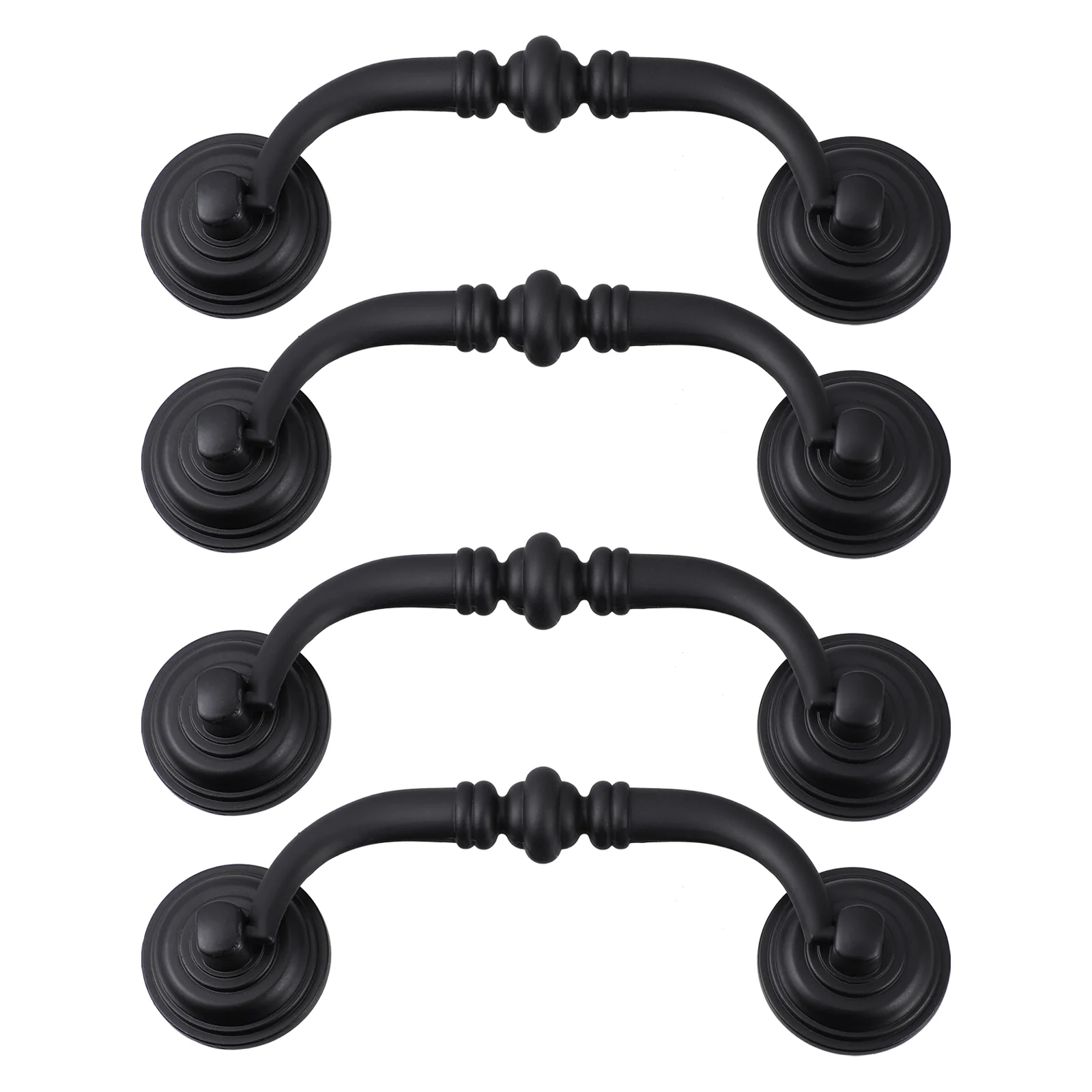 

4 Pcs Handle Cabinet Kitchen Cabinets Handles for Furniture Closet Vintage Knob Cupboard Accessories Wood
