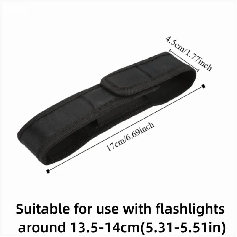 17cm Nylon Flashlight Protective Case Suitable For LED Flashlights Universal Portable Outdoor Hiking GearLivable Decoration
