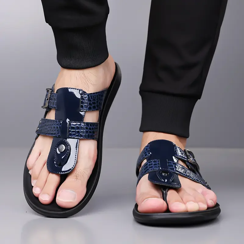 

Men's slippers, beach shoes, leather sandals, men's leather sandals