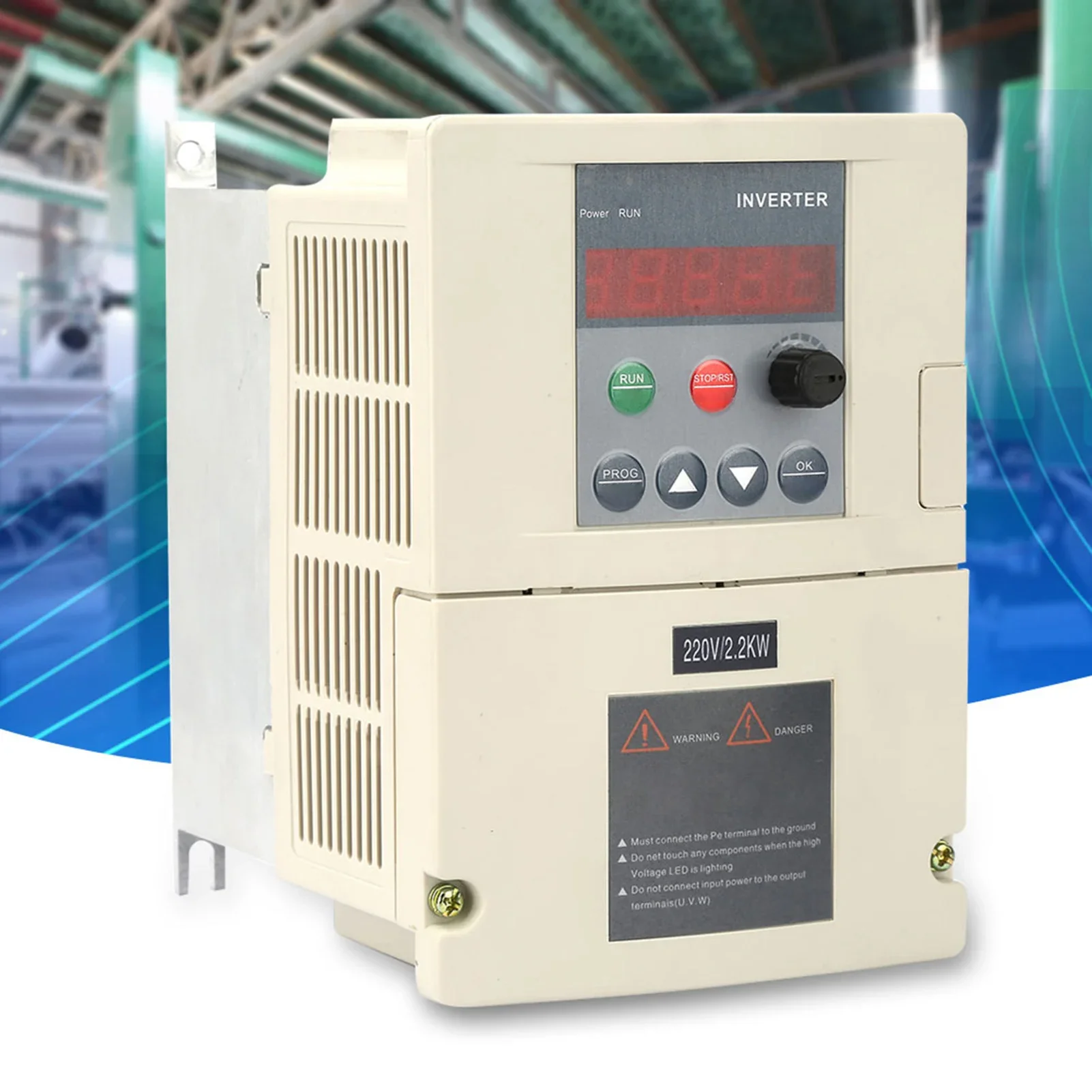 

220V 2.2KW Mini Frequency Converter Single-phase Input and Three-phase Output Inverter PWM Control Variable-frequence Governor