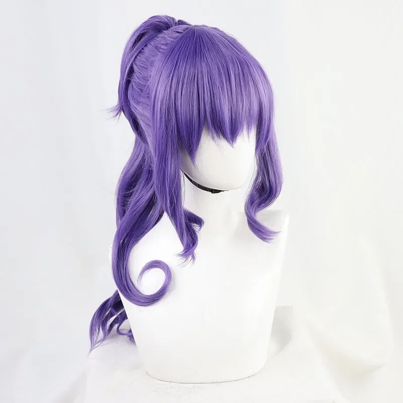 Project Sekai Colorful Stage Asahina Mafuyu Cosplay Wig Ponytail Purple Wig For Girl Idol Cosplay Anime Disguise Heat Resistant