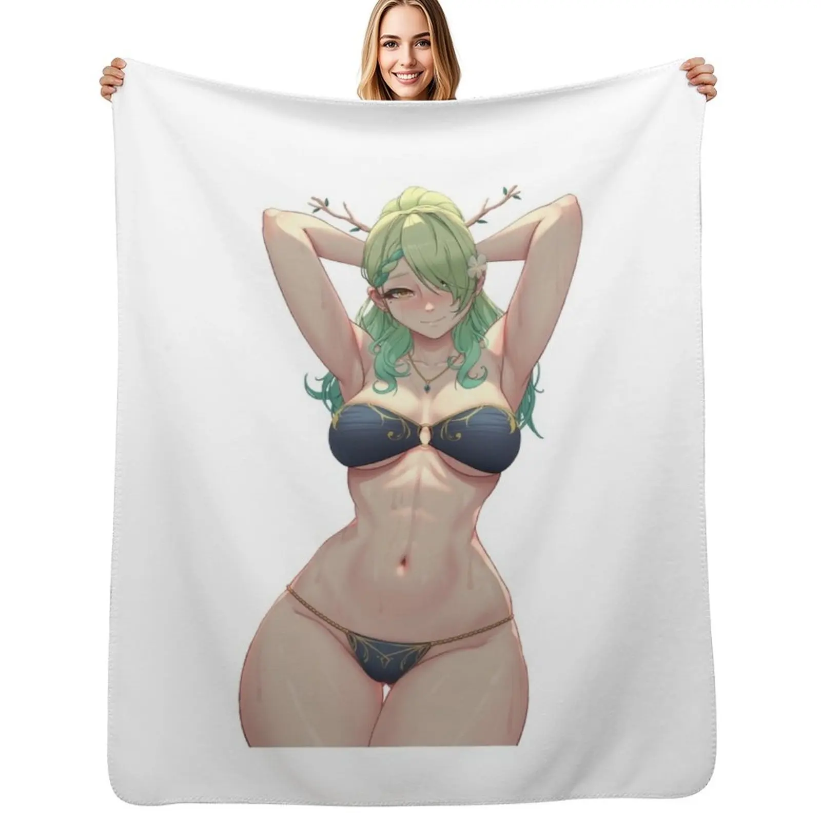 

Summer Council - Fauna (Bikini) Throw Blanket Sofa Throw Summer Large Bed covers Blankets