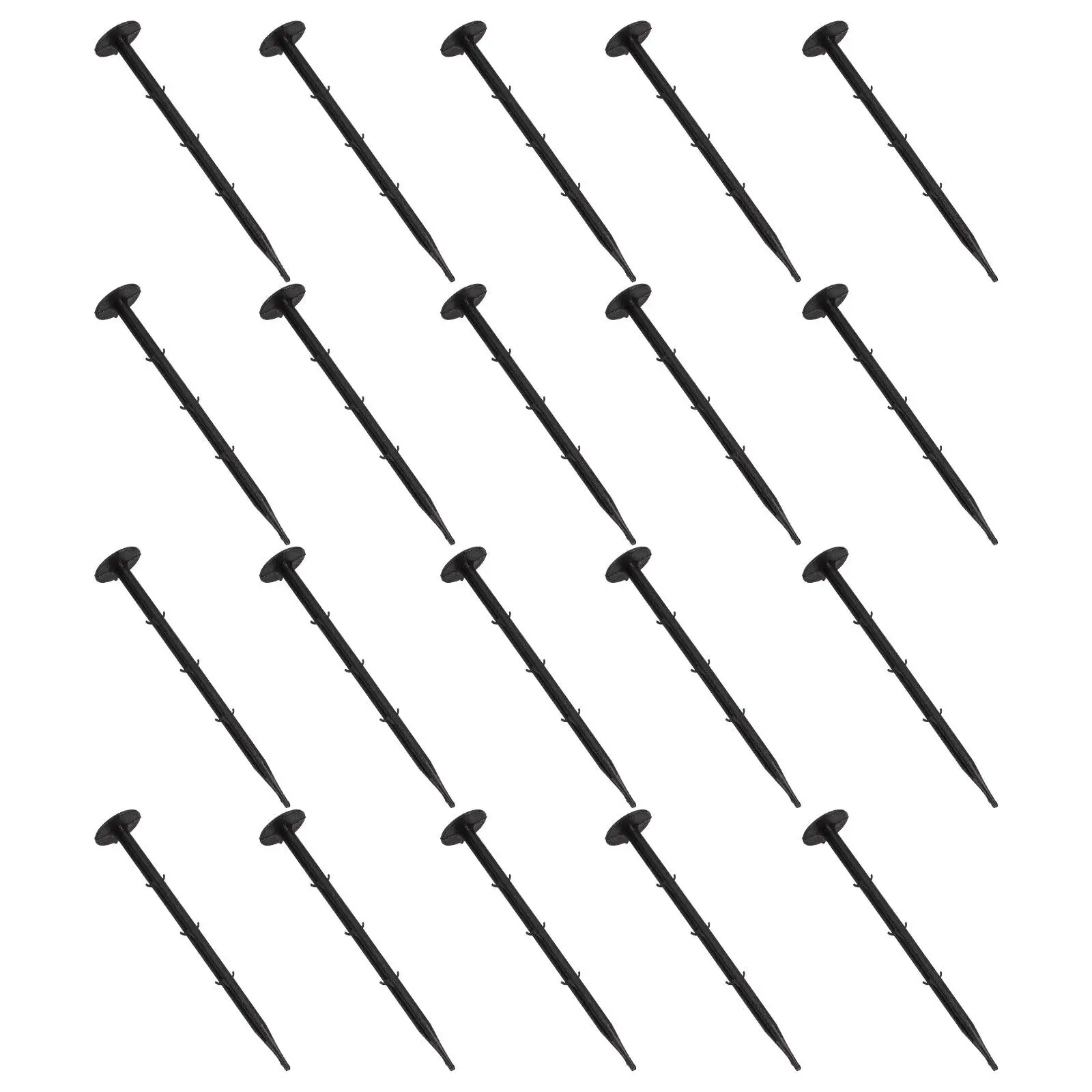 

100 шт. пластиковых колышков для крепления к земле, для фиксации грунта, песка, камней, для палаток, тентов, тентов-навесов, газонов, садовых инструментов, для крепления теплиц