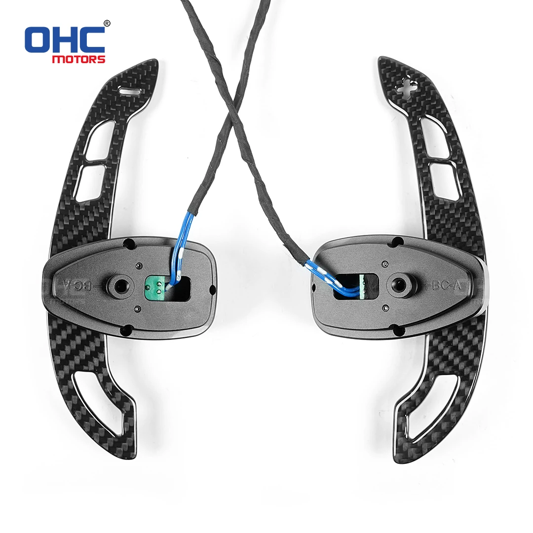 Glossy Carbon Fiber Magnetic Paddle Shifters for Mercedes-Benz A Class B Class C Class CLA CLS G 550 AWD GLA GLE GLS S450 S450