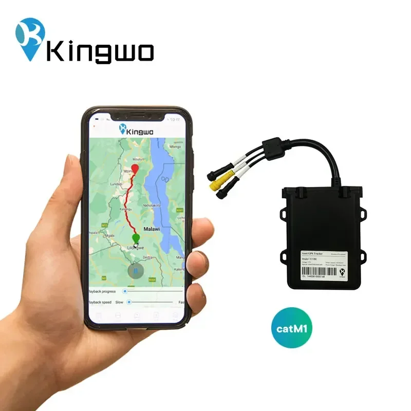 wired trailer tracker LTE-M 4g smart gps vehicle tracker support fuel temperature sensor gps locator