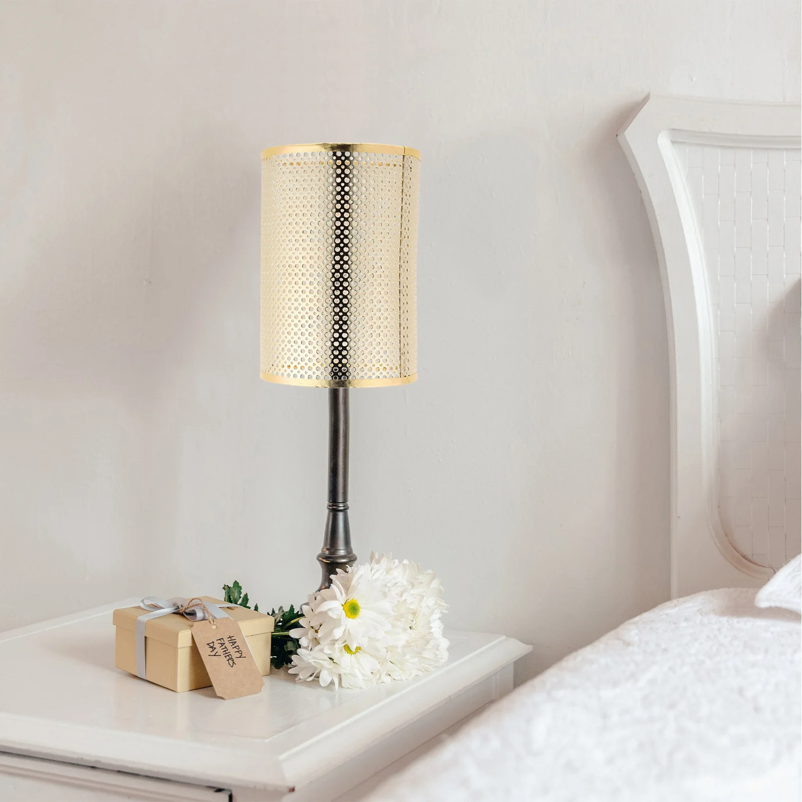 

Rustic Rattan Lampshade E14 E27 Base Long Drum Country Style Home Lighting Decor Rattan Lamp Shades for Table Lamps