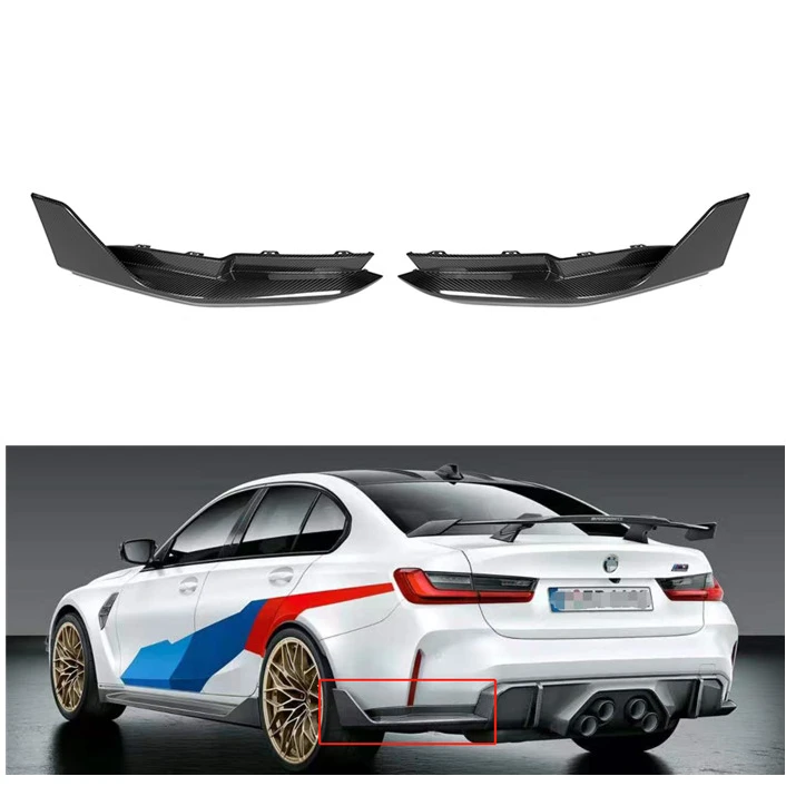 

Dry Carbon Rear Splitters MP style Fit for BMW G80 M3 2021+ Sedan Replacement Rear Valance Splitter