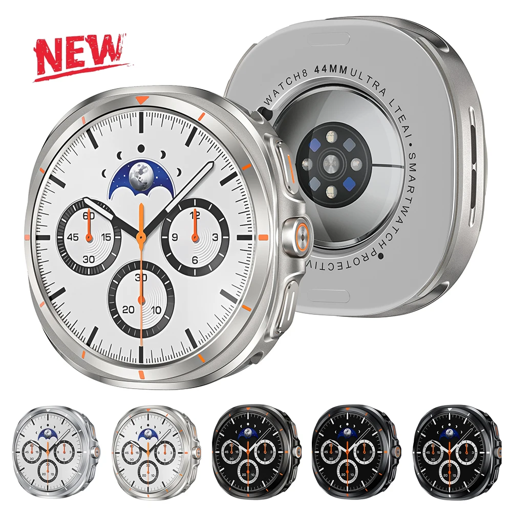 

Metal Case Accessories for Samsung Galaxy Watch 8 40/44MM Protective Cover For Galaxy Watch 8 Upgrade To Ultra 47mm Hard Frame