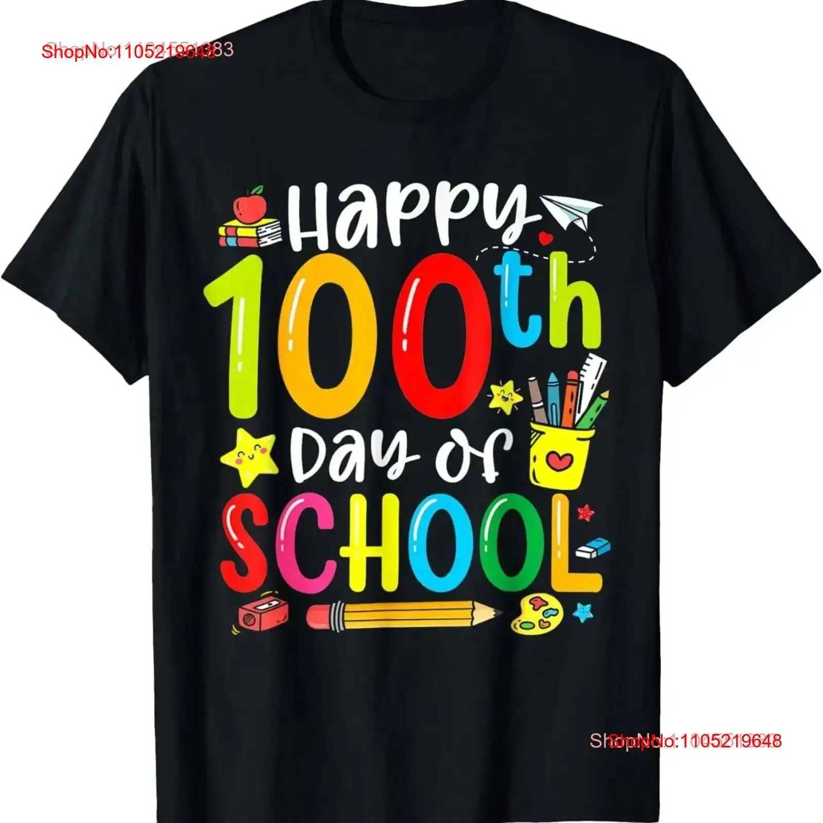 

Футболка «Счастливого 100-го дня в школе» для учителей и учащихся, винтажная, мягкая, унисекс, удобная, для повседневной носки