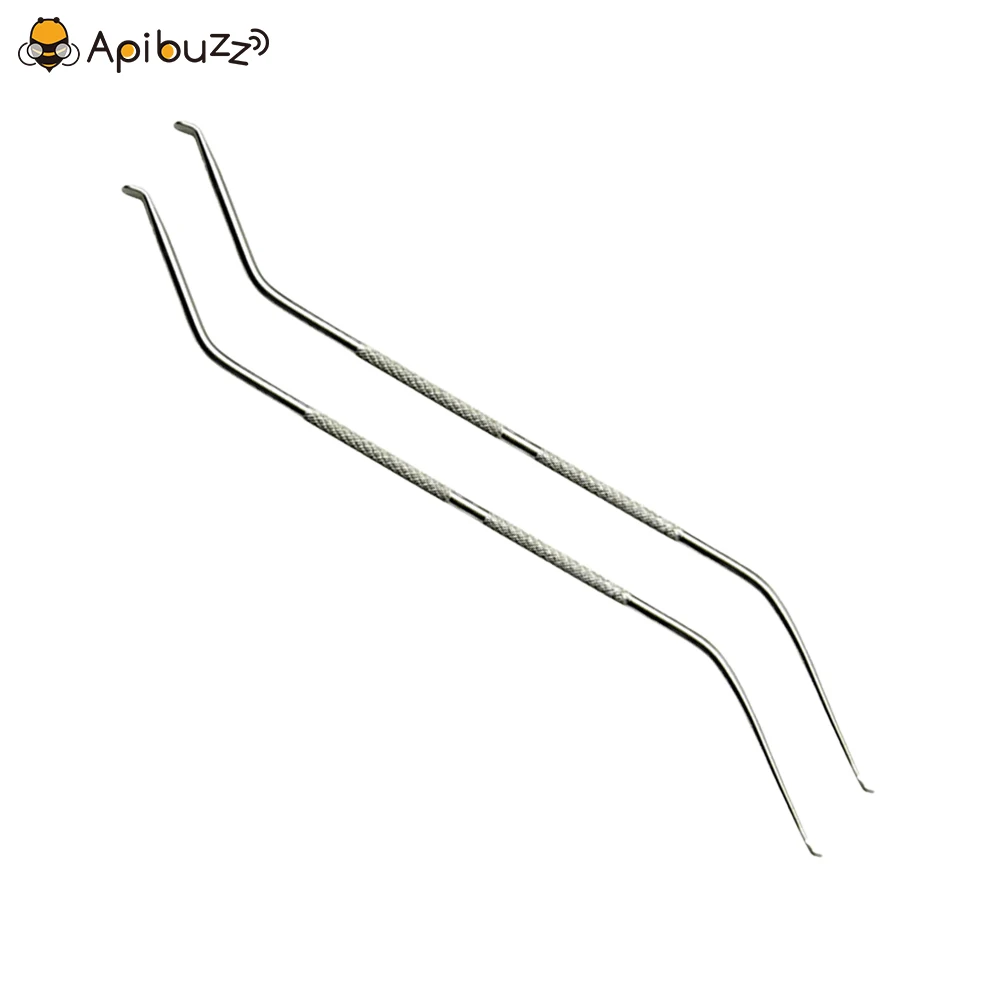 

Grafting Queen Bees,2pcs Stainless Steel Two-Way Bee Larvae Grafting Tool Rearing of Honey Bees Beekeeping Equipment Supplies