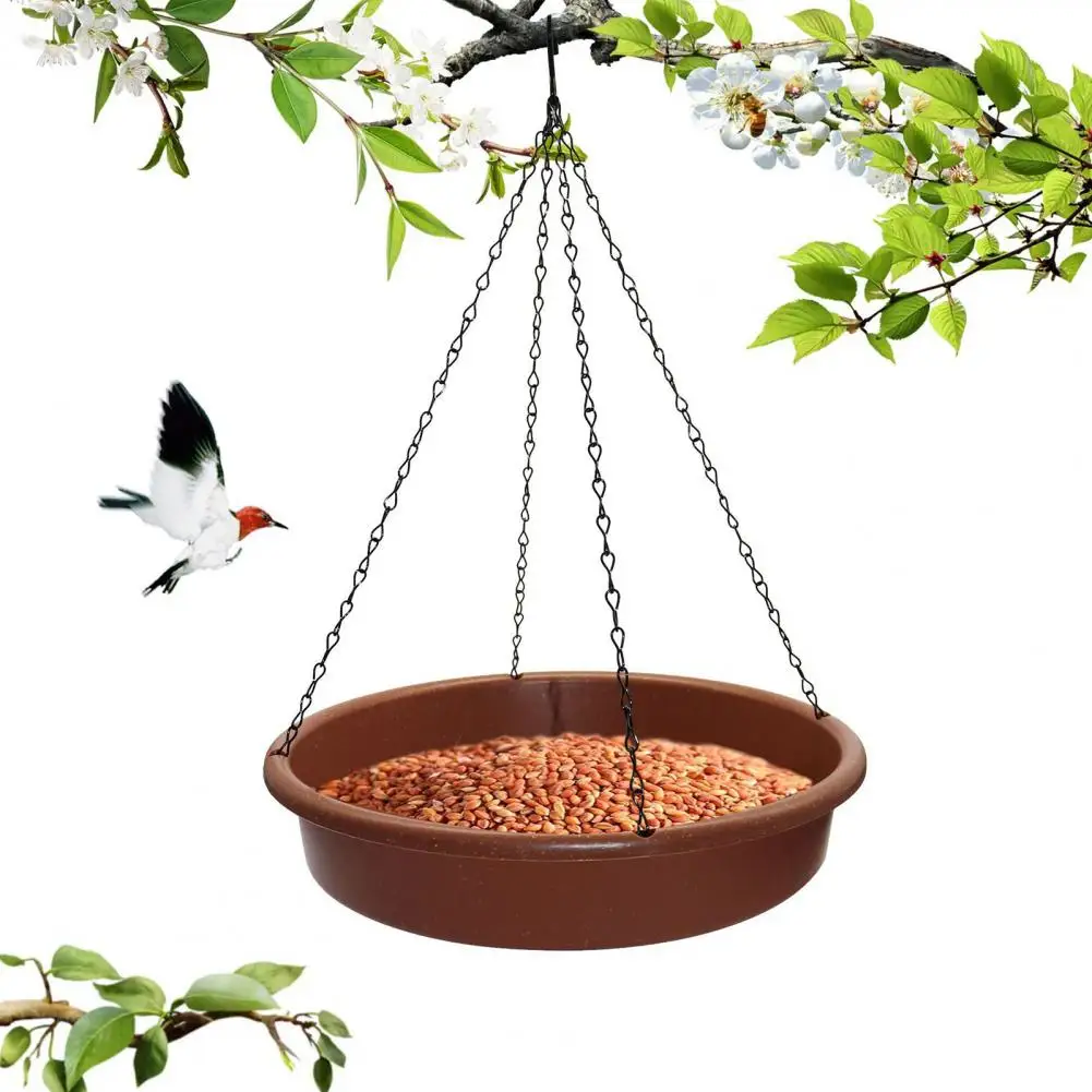 

Rust-proof Bird Feeder Metal Bird Bath Feeder with Capacity Weather-resistant Design Easy to Install Hanging for Outdoor