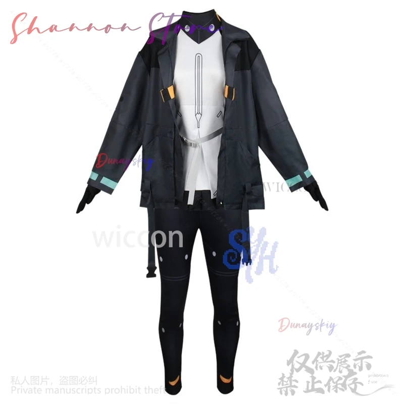 نوير تأثيري Synduality أنيمي زي فاسق معطف أسود السراويل Y2K الفتيات أزياء الهالوين عيد الميلاد كرنفال حزب كوس مخصصة #6