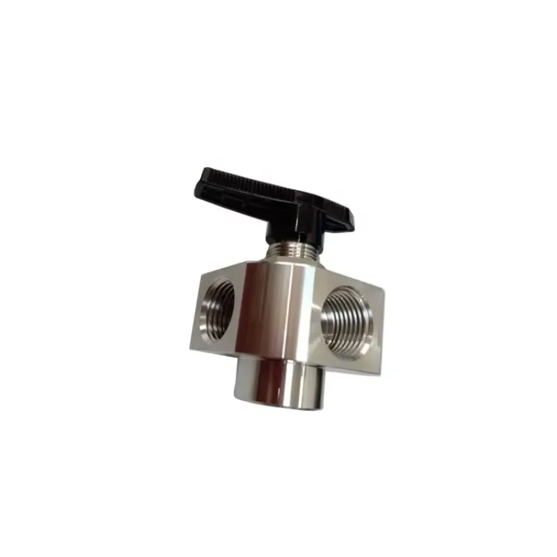 Stainless Steel 304 316 1/2in Female Thread Panel Mounted 5 Way Ball Valve