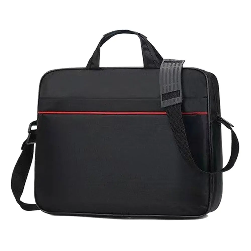 Bolso de mano sencillo para hombre, maletín cruzado de gran capacidad, para documentos, negocios, multicapa, para ordenador portátil