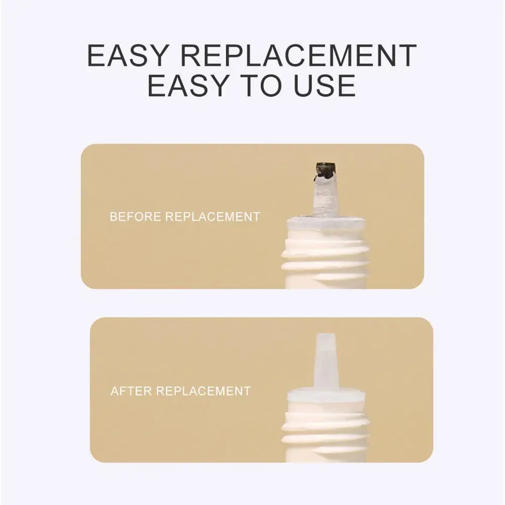 فتاحة زجاجات الغراء موثوقة وسهلة الاستخدام ومتينة ومريحة ومنع الانسداد ومنع انسداد الزجاجات البلاستيكية المعدنية والغراء المعدني