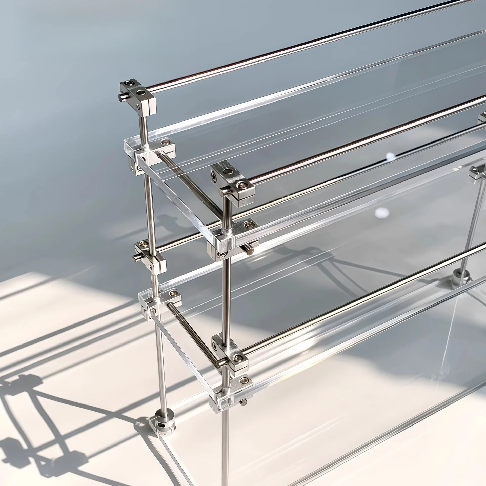 Acrylic optical axis shelf, water cup, cosmetic display rack, living room, bedroom, bathroom, multi-functional shelf