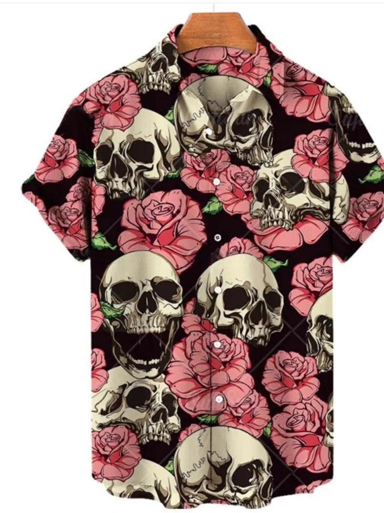 

Hawaiian Men's Casual Short SVE Shirt Fashion Urban Style PU Leather Thin Sleeveless Cleanfit Large Point Collar Beachwear