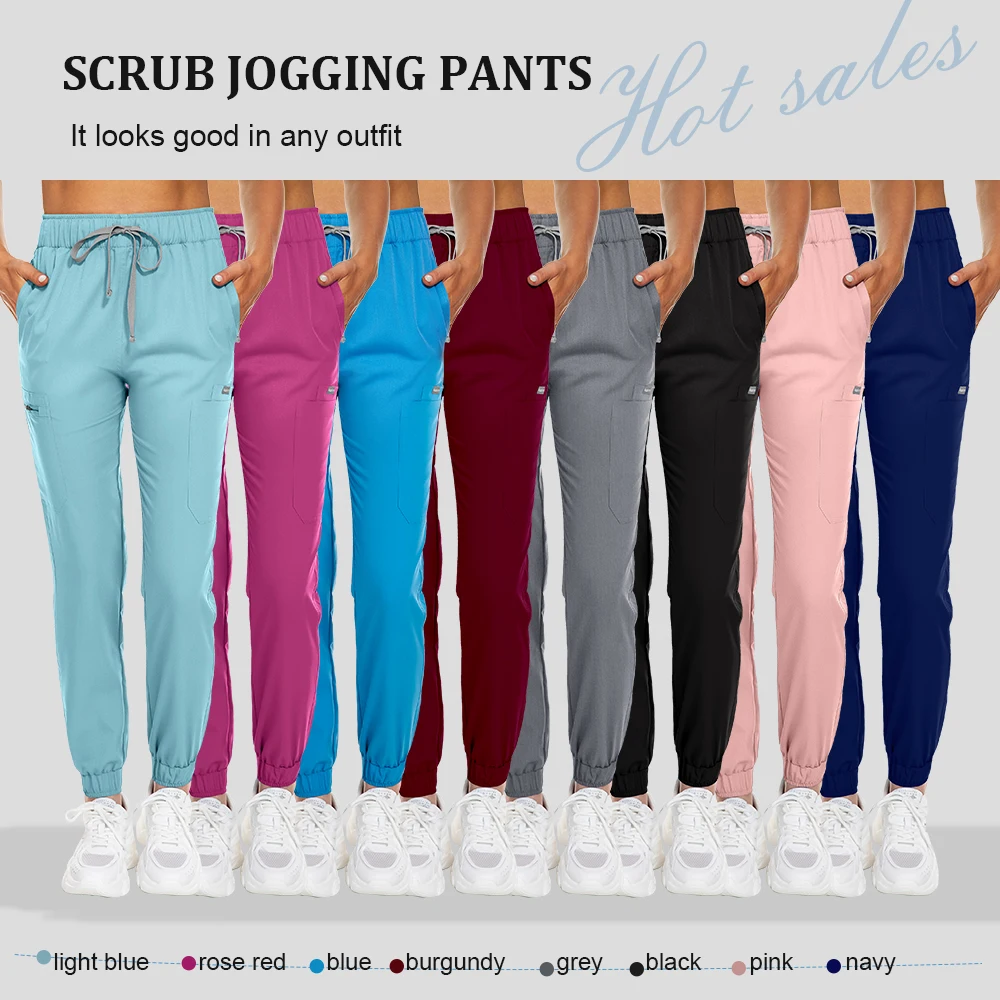 High-quality Pants Nurse Accessories Lab Surgical Pants Doctors Nurses Uniform Work Pants Medical Scrubs Women Men Scrub Joggers