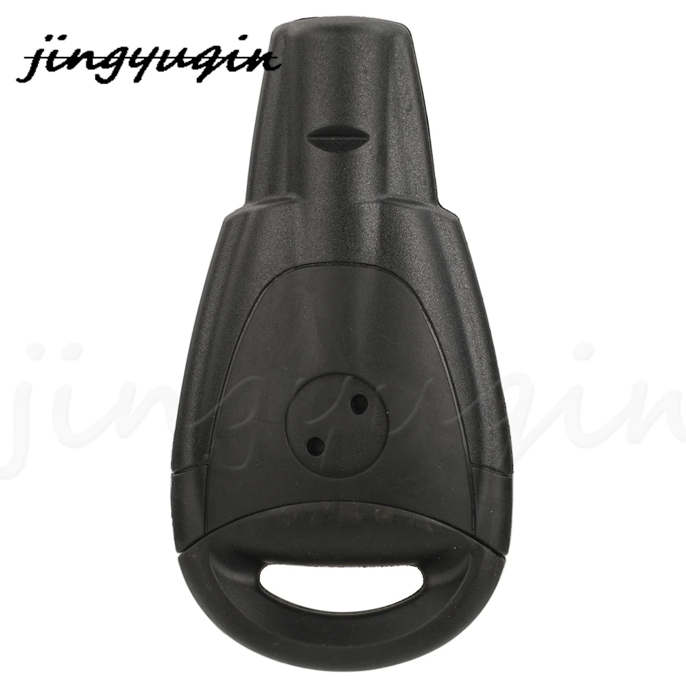 jingyuqin 4Buttons Replacement Remote Car Key Shell Case Fob For SAAB 93 95 9-3 9-5 WF LTQSAAM433TX Uncut Blade Smart Card