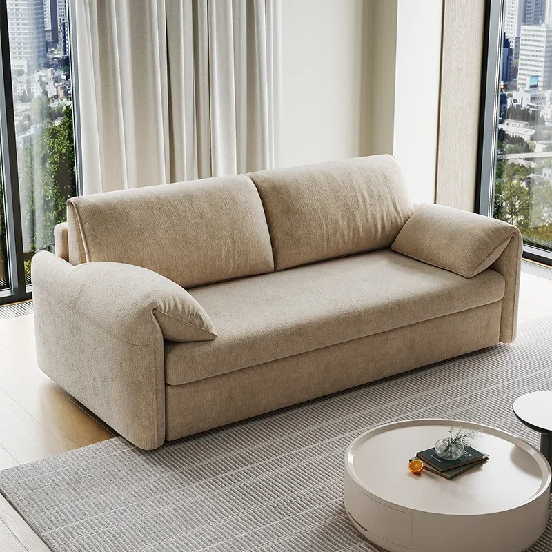 2-in-1 clamshell sofa bed Dual-purpose fabric folding sofa bed with hidden mattress