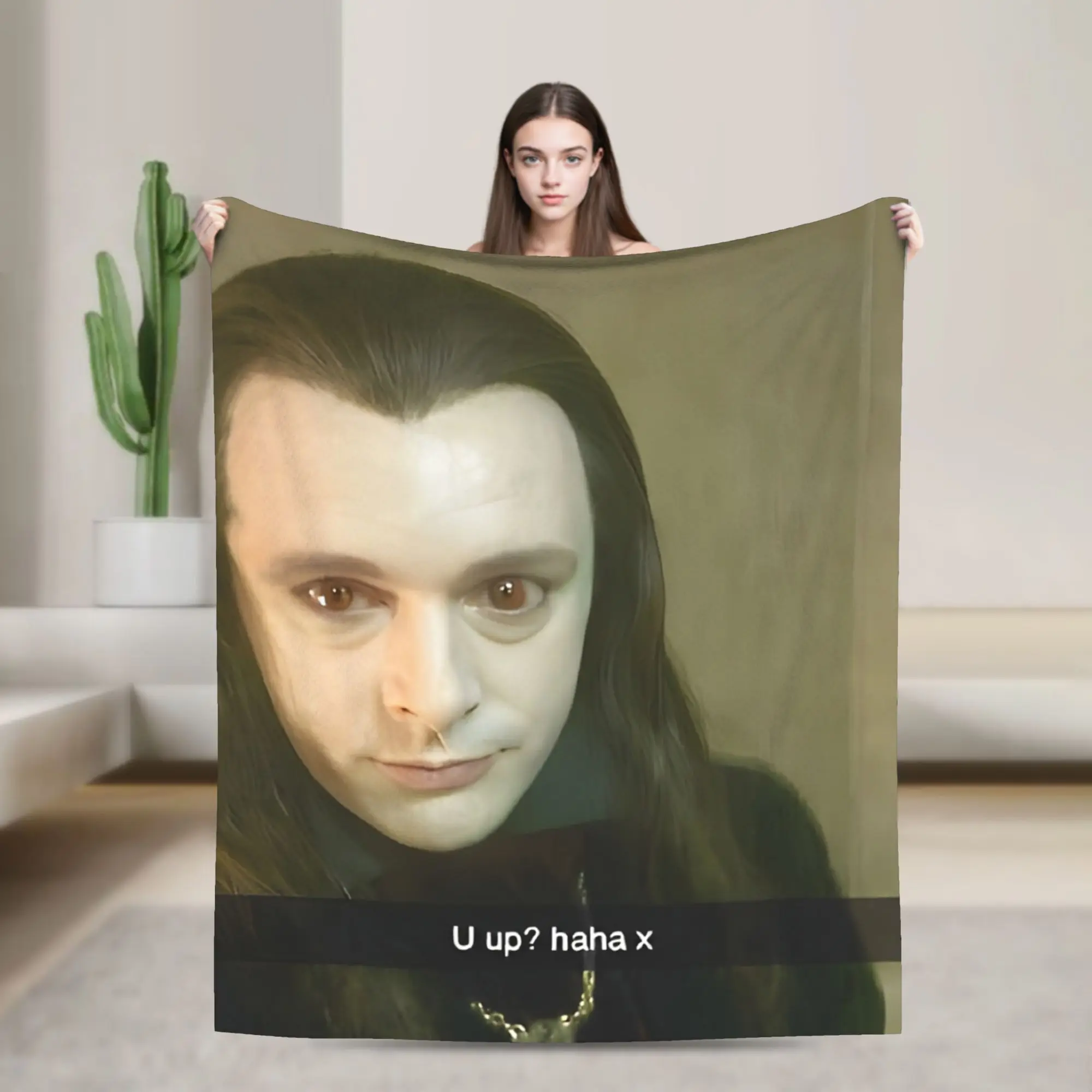Meme Aro Vampire Twilight Blanket Flannel Spring/Autumn  Portable Warm Throw Blanket for Sofa Office Bedspread