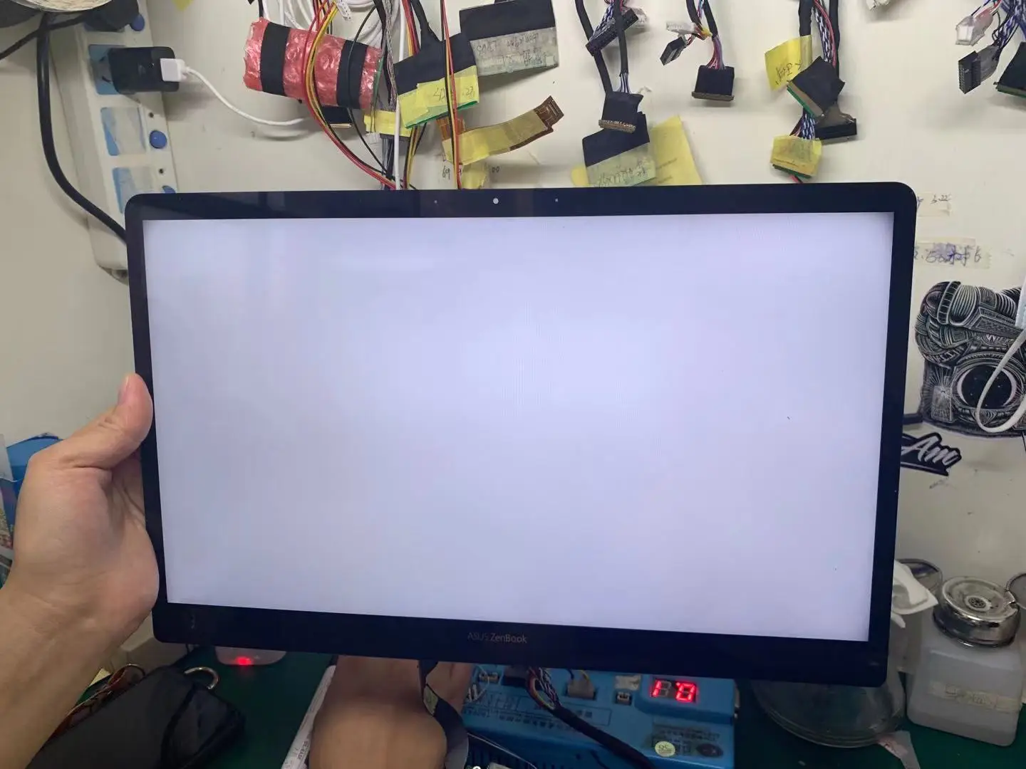 Imagem -05 - Display Lcd para Asus Zenbook Deluxe 14 Painel de Vidro Lcd Montagem Completa do Ecrã Ux490ua Ux490 Ux490u Ux3490u