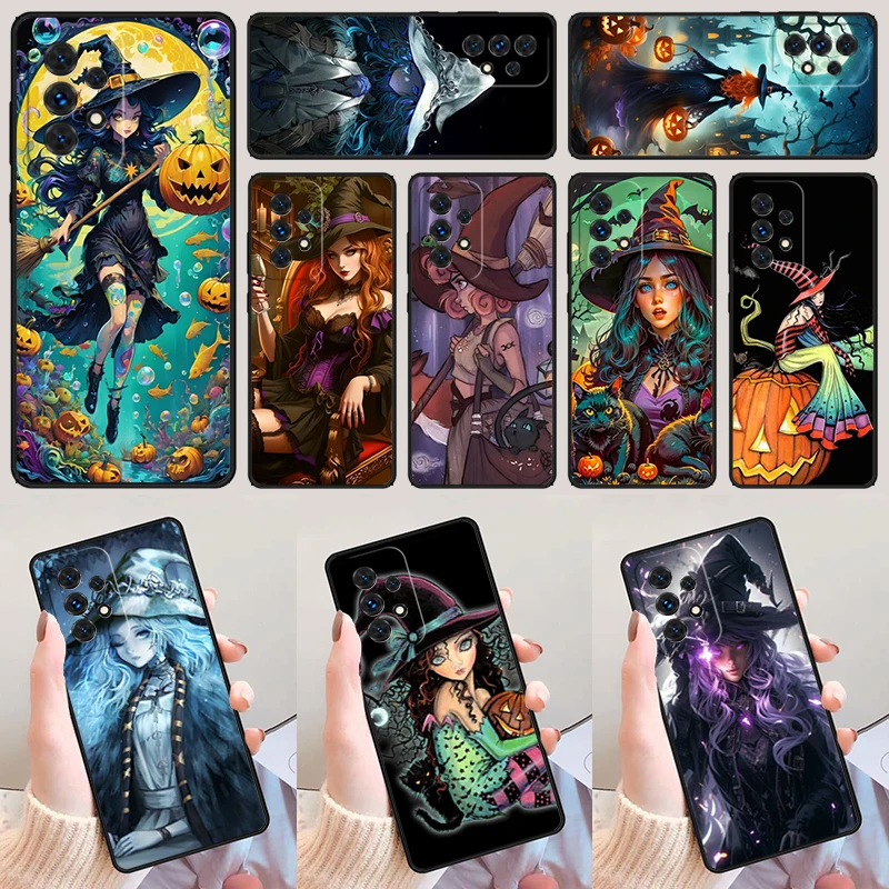 

Чехол Хэллоуин Witch Girl Art для Samsung Galaxy A52 A72 A73 A20e A21S A50 A70 A11 A12 A42 A31 A40 A51 A71 A32 A80 A91