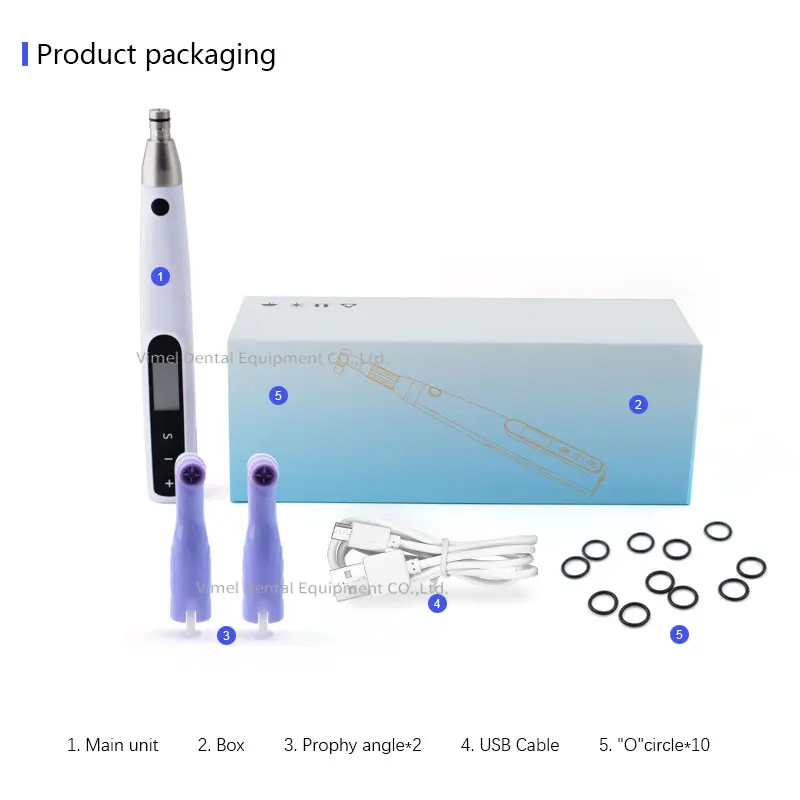 

Wireless Dental Electric Hygiene Prophy Handpiece Polishing and prophy angles For Teeth Whitening