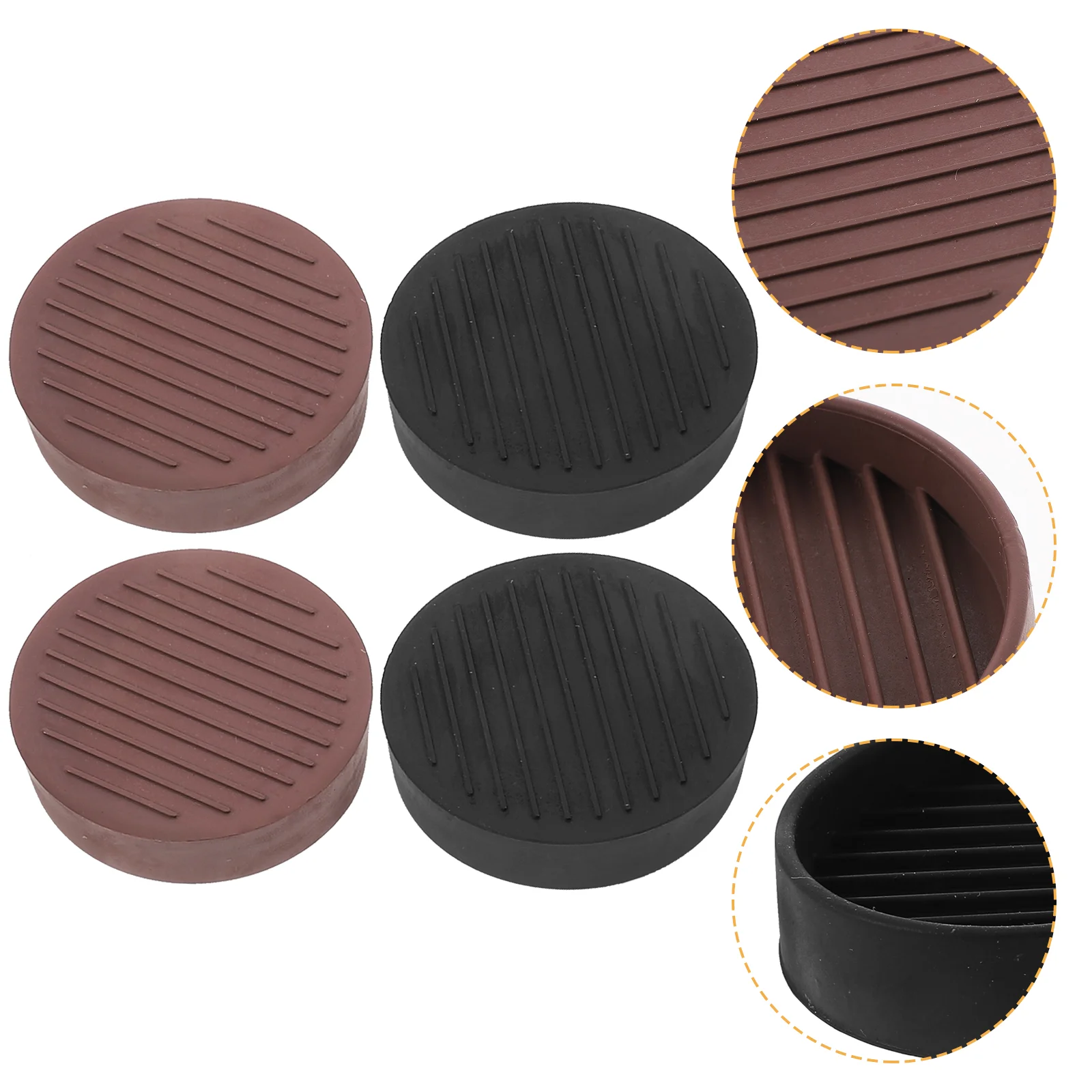 4 Pcs Furniture Caster Cups Leg Glides Compact Non-slip Cushion Pads Bed Supplies Rubber Stoppers