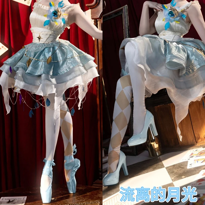 

Game Identity V Drifting Moonlight Margaretha Zelle Cosplay Costume Pantyhose Women JK Stockings Girls Uniform Accessories