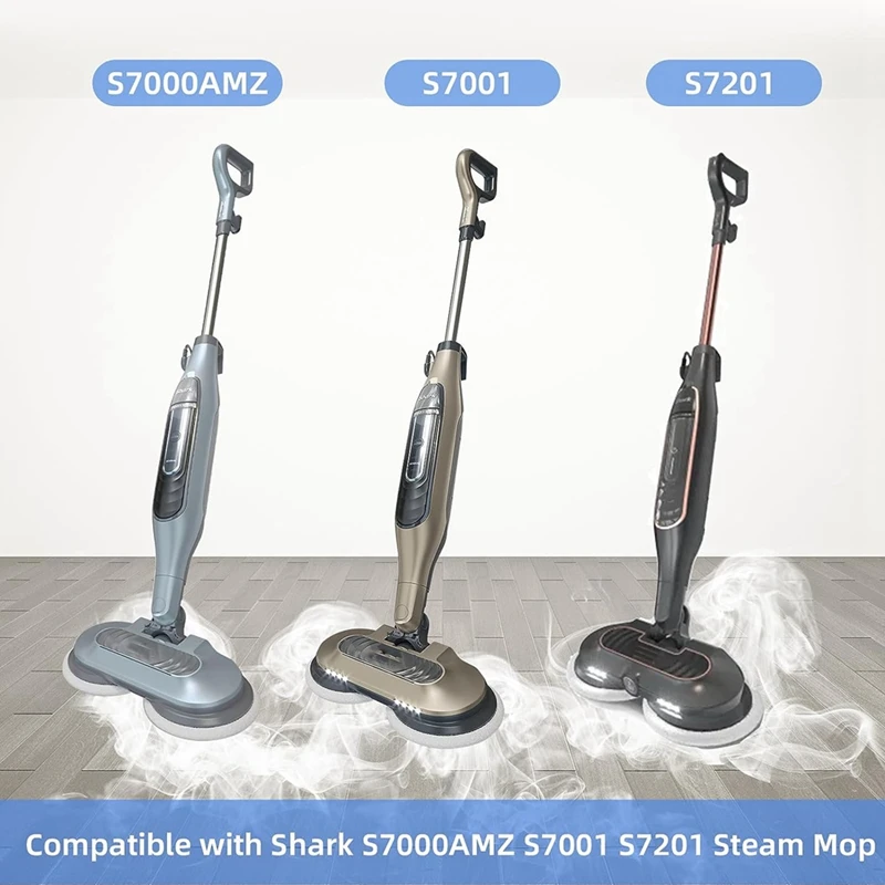 Confezione da 12 cuscinetti per mocio a vapore per Scrub pesante per Shark S7000AMZ / S7001 / S7201 Mop a vapore, parti di tamponi per la pulizia All-In-One a vapore e Scrub