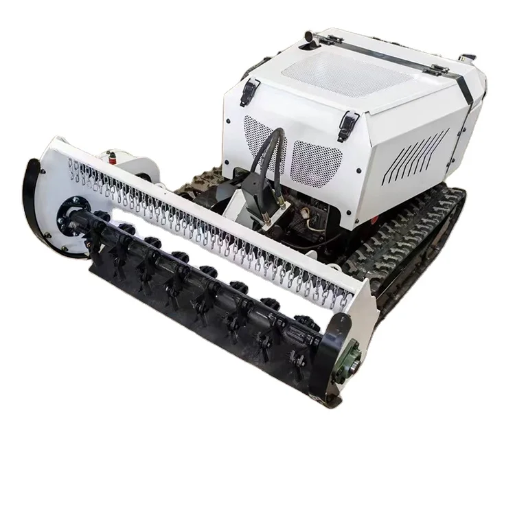 CE Euro5 EPA Heavy Duty 800mm 1000mm 1200mm Cutting Width Remote Control Robotic RC Flail Mower for Slope