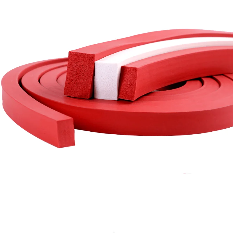 Striscia di schiuma di Silicone isolamento termico resistenza alle alte Temperature barra in gomma siliconica 1mm - 40mm di spessore 1 metro rosso