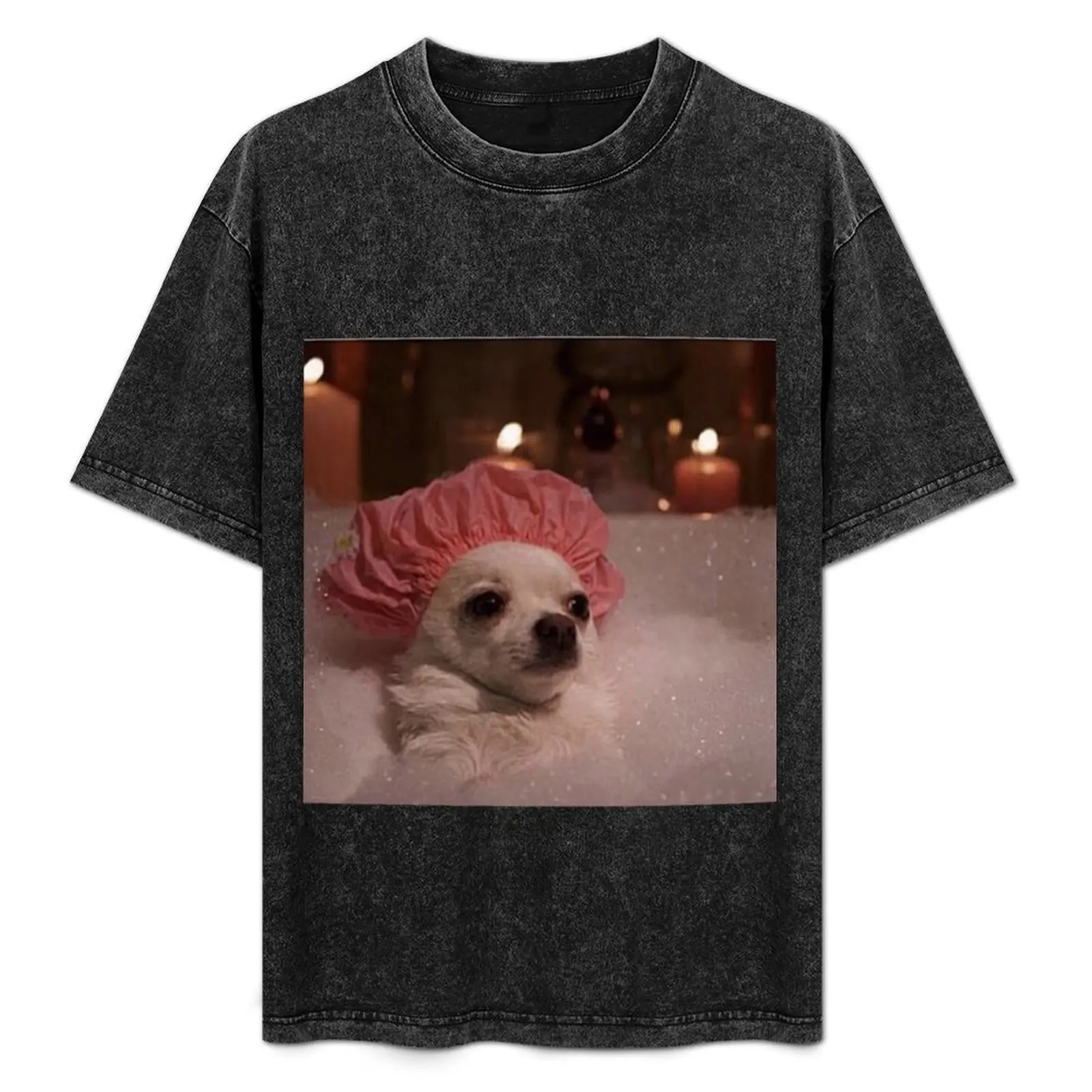 

Bath Doggo T-Shirt Basic Short Sleeve T-Shirt for Men