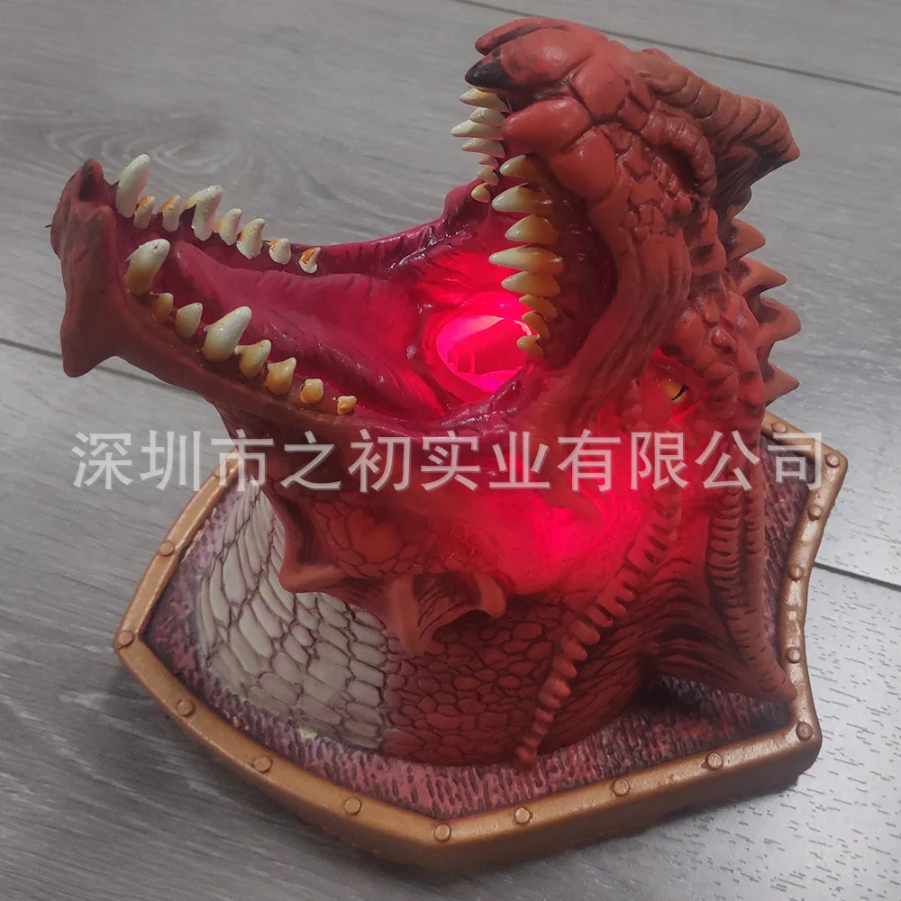 

Светодиодный настенный светильник с головой динозавра, светящаяся скульптура дракона, домашний декор, фэнтезийная тема, акцентное освещение для комнаты для гостиной