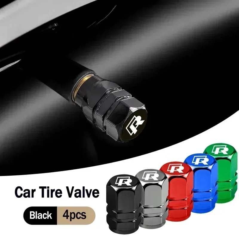 

Car Tire Valve Caps Emblem Metal Cap Case Dust Covers Accessories For Volkswagen R Caddy Golf Passat Tiguan Beetle Phaeton Atlas