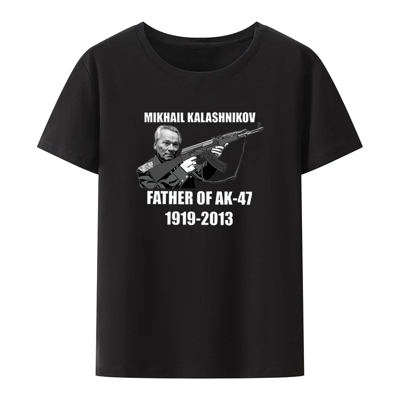 Men\'S Things Print Fashion Printed T Shirts Russia Kalashnikov Ak 47 Gray Moscow Russia Tee Popular Nostalgia Poleras Mujer Pair