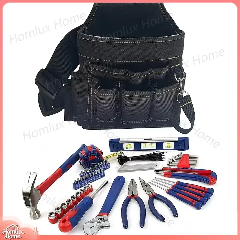 Electrician Tool Bag Heavy Duty Multifunctional Storage Tote Bag for Technicians Mechanics DIY Workers Portable Organizer