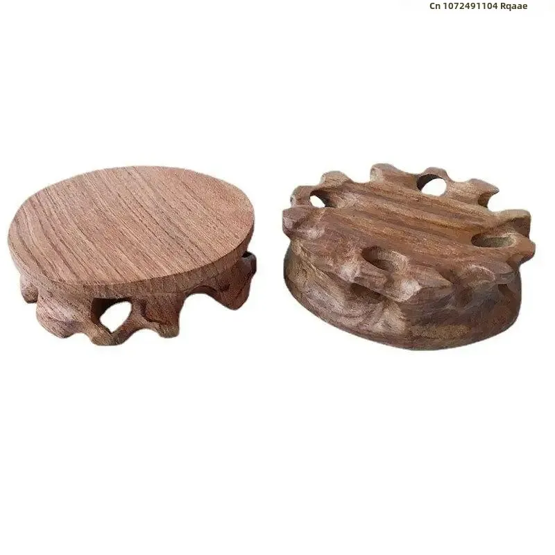 Mini estante de madera para plantas, mesa de clasificación para macetas, torno de troncos, andamio para plantas, soporte para maceta, Base de flores de pie, juego de té, Pedestal