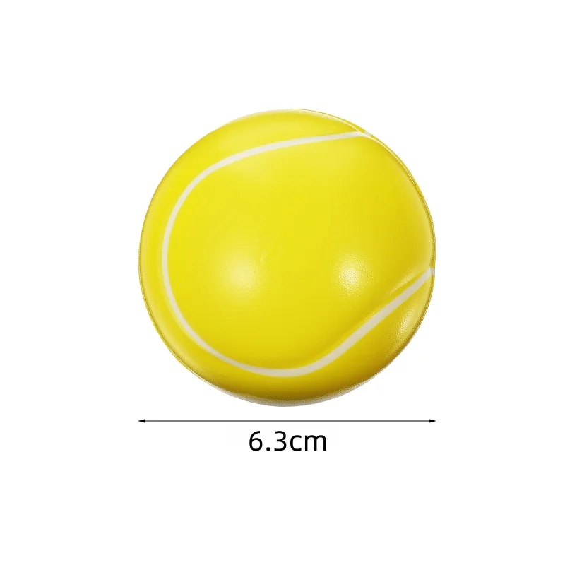 12pcs 6.3cm 폼 볼 부드러운 폼 스폰지 테니스 공 야구 공 장난감 어린이를위한 공기 배출 및 감압 탄성 공 장난감 썸네일 6