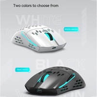 Kechuang M1 Wireless Mouse Medium Hand Wired Bluetooth 3-mode Rgb Two-handed Mouse 3395 26000dpi 650ips Mac/win Gaming Mouse