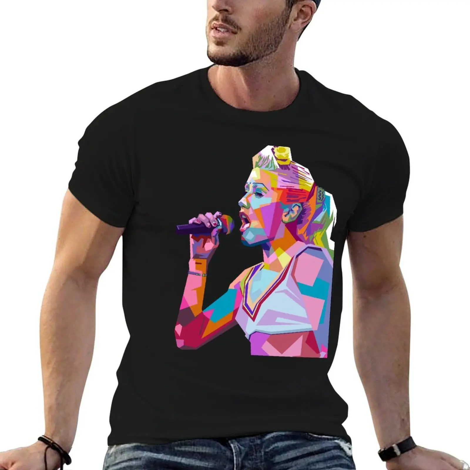

Gwen Stefani Pop Art T-Shirt t shirts for man pack white funny t shirts cotton t shirt man plain T-Shirt