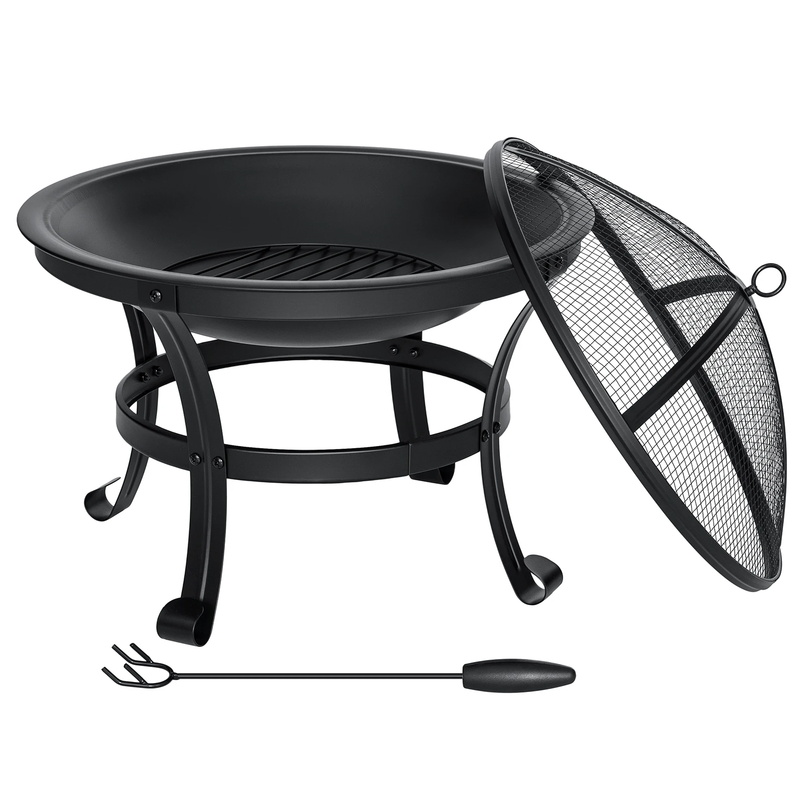 BBQ Grills Fire Basket with Spark Guard Portable Quick Heater Winter Outdoor Camping Picnics Fire Pit Garden Patio Backyard Gril