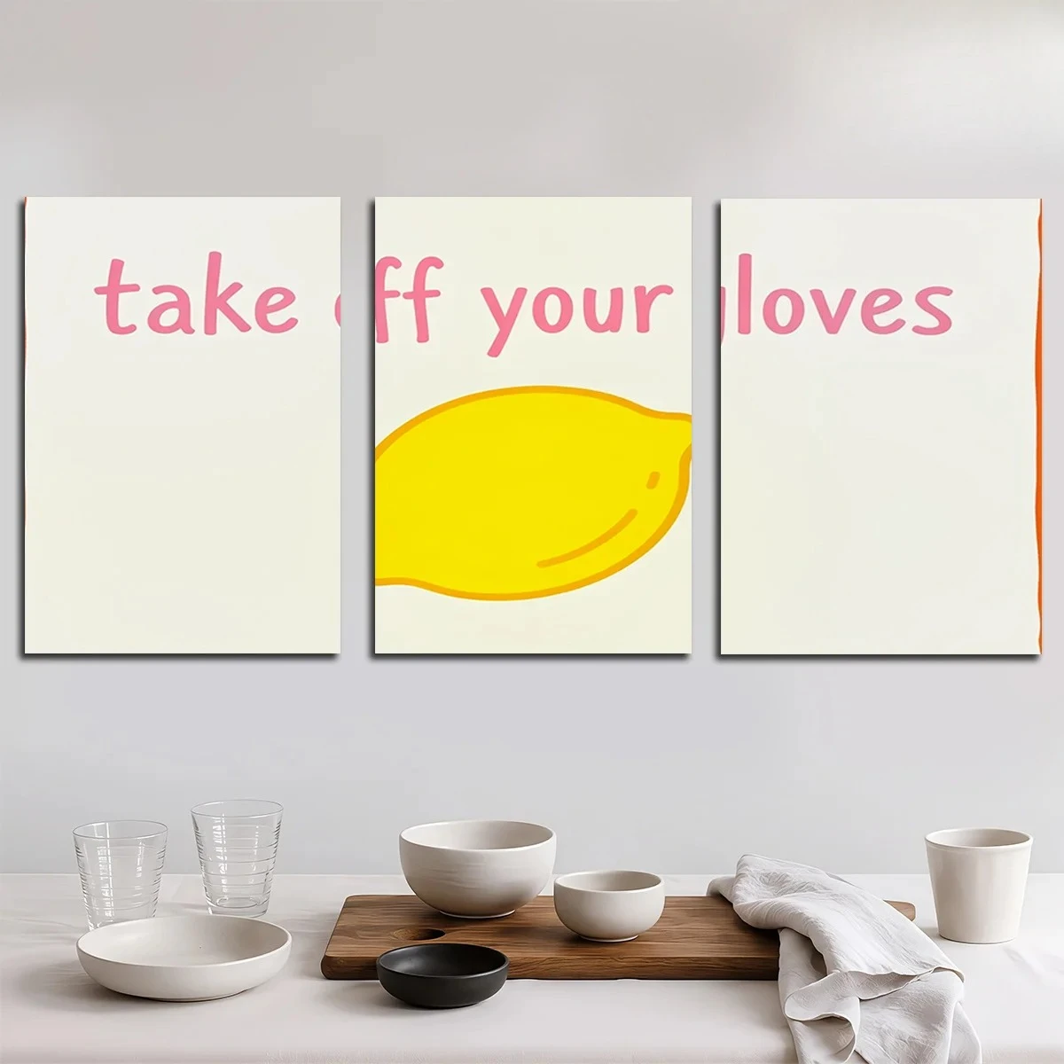Frameless 3PCS 2D Decorative Painting - Canvas Painting - The Picture Shows Three Panels With 