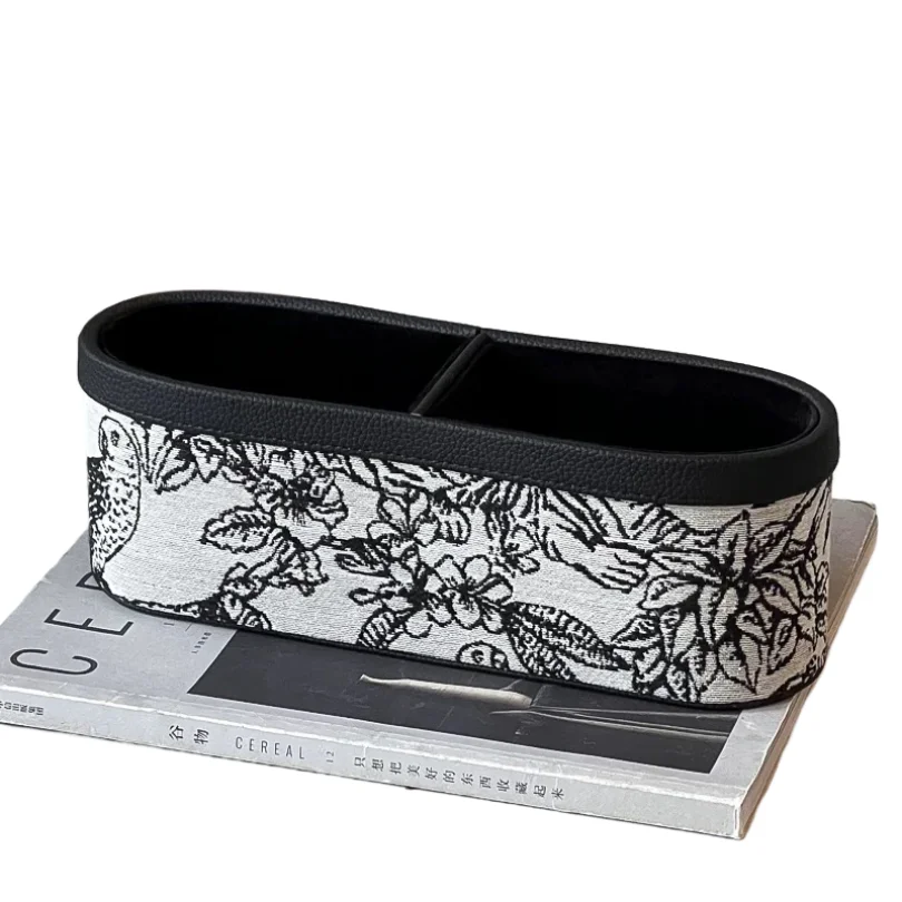 

Многофункциональный кожаный органайзер Ahunderjiaz, французский ретро-стиль, для гостиной, декор для рабочего стола, коробки для хранения в доме