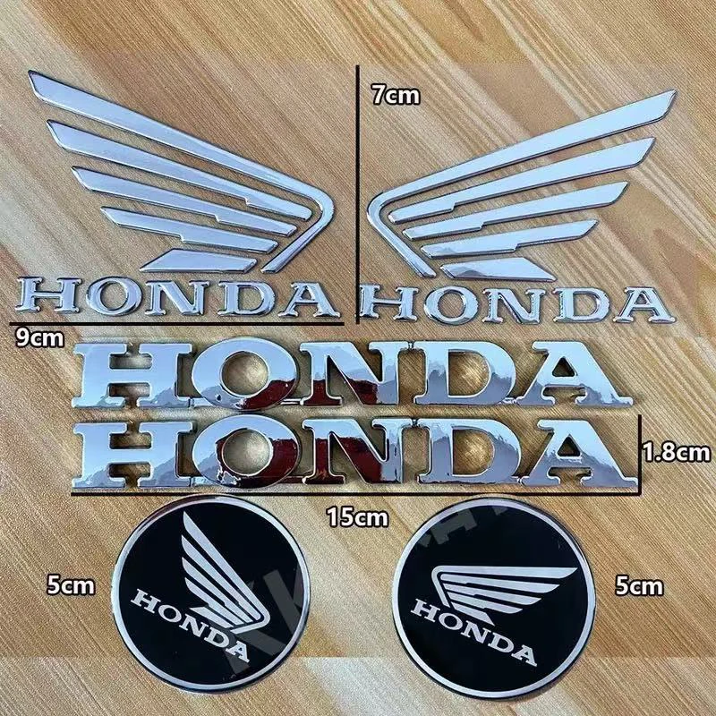 Conjunto de modificación de motocicleta Honda, pegatina 3D con logotipo, etiqueta de letra galvanizada HONDA, pegatina impermeable, accesorios de motocicleta Cbr 600